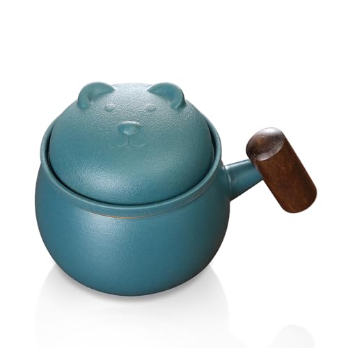 Fanquare Taza Con Infusor De Té Taza De Té De Cerámica Verde Oso Lindo Con Tapa Taza Portátil De Viaje Para Remojar El Té Para Hojas Sueltas Fanquare Taza Con Infusor De Té Taza De Té De Cerámica Verde Oso Lindo Con Tapa Taza Portátil De Viaje Para Remojar El Té Para Hojas Sueltas