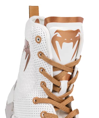 Venum "Elite Boxing Shoes - White/Gold #TOP5