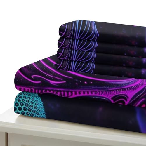 Ensemble de literie Bouddha 135x200 microfibre anti-transpiration avec housse de couette et taie
