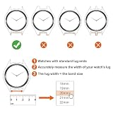 ANNEFIT Retro Skórzany Pasek do Zegarka Crazy Horse z Szybkim Zapięciem - Szerokość 18, 19, 20, 21, 22 mm