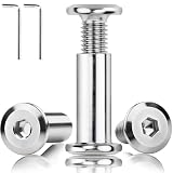 20 szt. Tulewka nakrętka M4x16mm Tulewka śrubowa Śruby łączące Łącznik do szafek Śruby do łączenia mebli Tulewka gwintowana Tulewka śrubowa Śruby do mebli z tulejką na meble, szafki, drewniane płyty