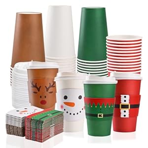 48 Pack Christmas Disposable Paper ...