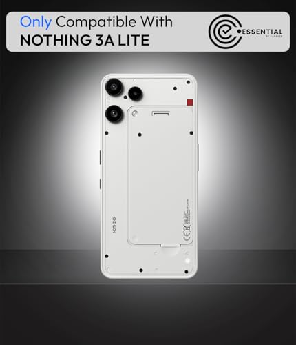 Image of KAPAVER Essential Back Cover Case Compatible with Nothing Phone 3a Lite (PC+TPU) (Nothing Phone 3a Lite - Black)