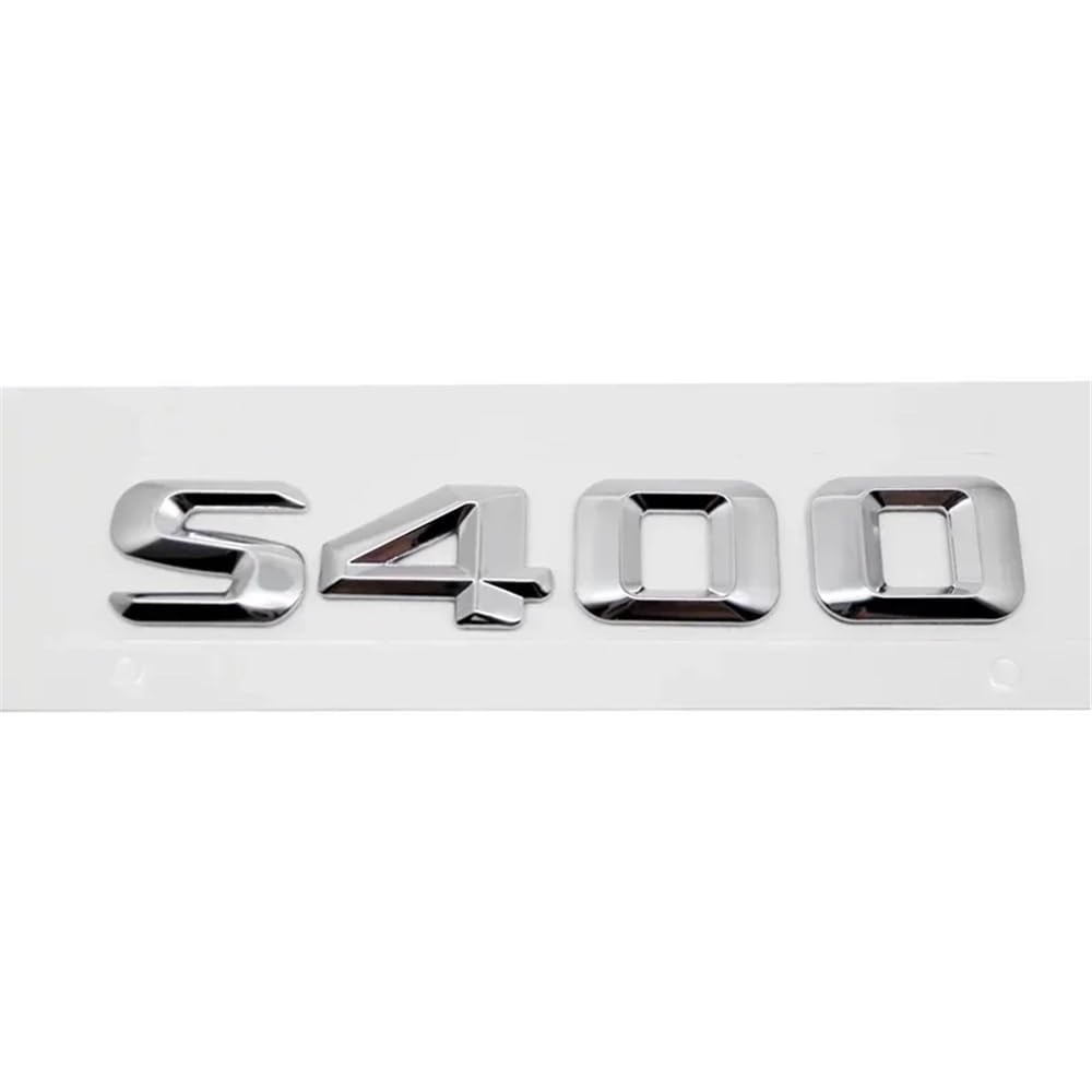 YTQMoreBNZ YYDStes Car Rear Emblem Sticker Trunk Tail Badge Decal Compatible With Mercedes Benz S400 S420 S430 S450 S500 S550 S600 S650