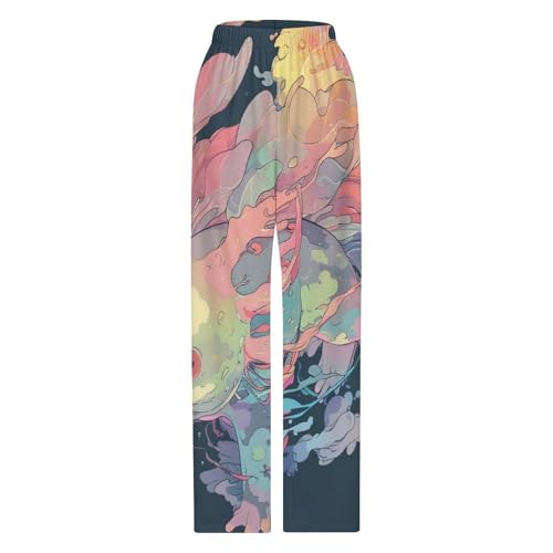 Stylized Rainbow Axolotl (2) Children's Casual Pajamas150CM3