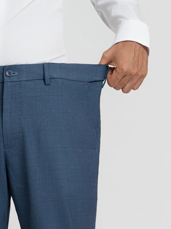 Image of The Pant Project Luxury PV Lycra Stretchable Formal Pants for Men | Stylish Relaxed Fit Men's Wear Trousers for Office or Party | Mens Fashion Dress Trouser Pant
