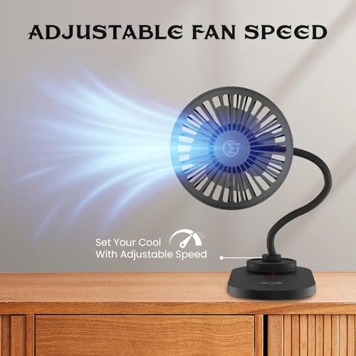Image of Mobilla MCharge Aero | 15W Wireless Charger with Built-In Fan | Adjustable Fan Speed | F - Black