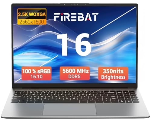 FIREBAT �m�[�g�p�\�R�� �E���g���u�b�N �̐��K�i 4.9GHz AMD Ryzen7 H255 �v���Z�b�T�[�ARadeon 780M �O���t�B�b�N�X�A16�C���` 2560×1600�f�B�X�v���C�A�g���\�ȃX�g���[�W�A16GB DDR5 5600MH