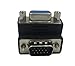 CERRXIAN 90 Degree VGA 15 Pin Male to Female Extension Cable Converter Adapter Coupler