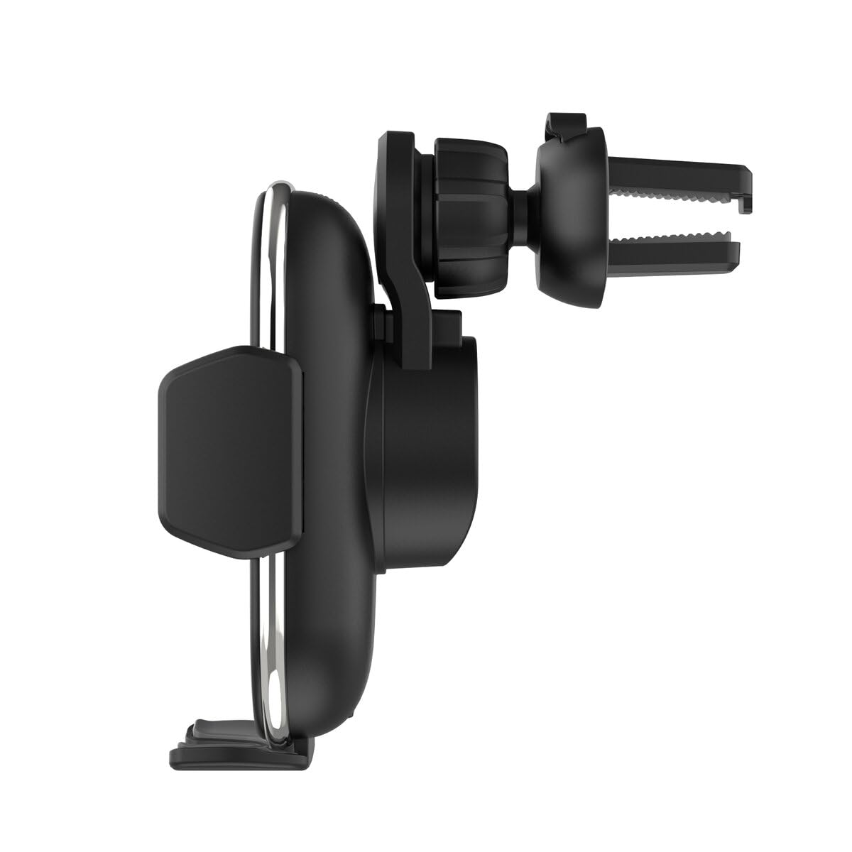 MediaRange Indukcyjna stacja do szybkiego ładowania – samochodowy uchwyt na telefon komórkowy z funkcją ładowania do bezprzewodowego ładowania, szybkie ładowanie 15 W Qi, USB Fast Wireless Charger,