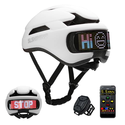 TMEOIIPY Intelligenter App-programmierbarer Fahrradhelm mit...