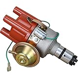AIP Electronics Complete 034 Single Vacuum Dual Advance Points Ignition Distributor Compatible with VW...