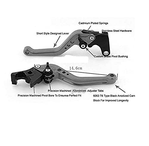Aow Atractive Offer World Compatible for Yamaha MT15 Non-ABS Adjustable Brake Clutch Lever (Red) 1