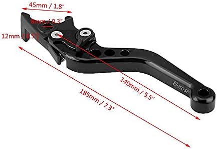 Elerose CBF Levers--Double Disc Brake Lever Motorbike Brake Handle Levers Double Disc 1 Pair CNC Aluminum Motorcycle Scooter Modification Double Disc Brake Lever Black