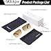 WHHJM Mens Fashion Rimless Rectangle Sunglasses for Man Frameless Square Glasses Gradient Tinted UV400 Lens (Gold/Gradient Brown)