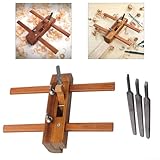 Holzschreinerei-Handhobelwerkzeug mit Hochgeschwindigkeitsstahlklinge für polierte Holzbearbeitung, Rillen und Instrumentenhandwerksanwendungen (D)