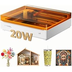 xTool M2 Color Craft Laser Engraver and Cutter, 20W Diode Engraving Machine | Built-In Smart Dual Camera, Class 1 Enclosed Design, Works On Wood & Acrylic, For DIY Stickers & Personalized Gifts