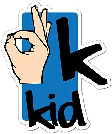 Ok Kid Hand Car Sticker Decal Funny Joke Slang Trending Hand Gesture image 2