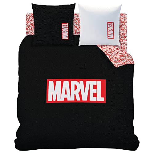 CTI Marvel Home Identity beddengoed, 100% katoen, bedrukt, 140 x 200 cm, 47654, zwart/rood - Afbeelding 3