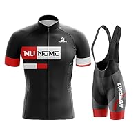 NUNOMO Radtrikot Set Herren - Kurzarm Fahrradkleidung Mit 9D Gel Sitzpolster