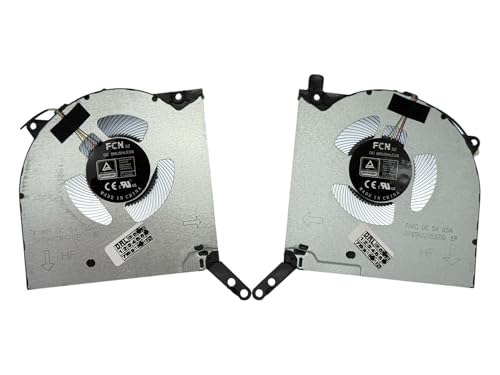 VoltaGuru Wentylator chłodzący CPU GPU SET kompatybilny z Lenovo Legion 5 15ARH7, 15IAH7, Pro 16ITH6, NP: DFS5L32G164860, DFS5L32G064860, DFS5K22115371G, DFS5K2230528333A BAPA0909R5HY002