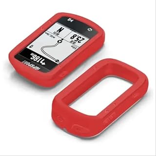 FCC Racing Silicone Cover with Protection Glasses for IGSPORTS BSC200/BSC300 Bike Computer (Red)