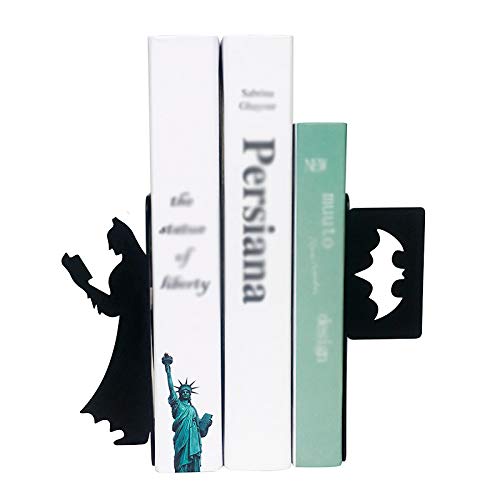 Batman Simple Livre école étudiants Stand Serre-Livres en métal Support de Fer Support de Bureau Supports pour Papeterie Scolaire et Bureau Sup Cover