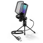 FIFINE – FIFINE Gaming Mikrofon PC, Typ A/C USB Microphone für Stream