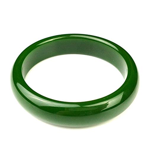 Bracelet en jade pour femme active | Bijou naturel en jaspe Hetian 55-58mm