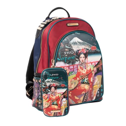 Opiniones y reviews de Nicole Lee - solo los mejores. 41 Mochila Nicole Lee print Nylon y bolsa extra Akiko FW24