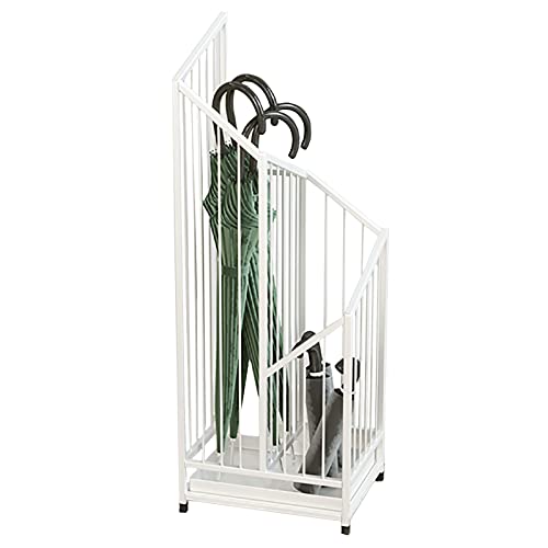 Porte-parapluies de couloir blanc pour garder une entrée propre