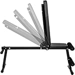 tectake® Multifunktion Hantelbank klappbar, Schrägbank, Trainingsbank 5-fach verstellbar, Ganzkörper Workout im Home Gym, für Langhantel oder Hantel Training, Bauch Beine Po, Sit Up, Rückentraining – Bild 5