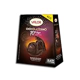Valor - Chocolatíssimo negro 70%. Bombones de chocolate Negro 70% rellenos de cremosa turfa. intenso Sabor y Aroma - 250 Gramos