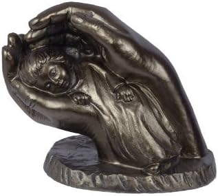 Gilde Figurine by Dorothea Steigerwald 'Gerettet' Religious Art Sculpture & Ornament 37913 Bronze Design
