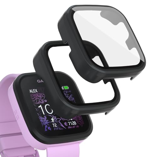 Coque Garmin Bounce évite rayures écran cassé vitre verre trempé montre enfant rigide x2
