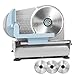 Produktbild Sophinique Elektrischer Allesschneider, 3 bewegliche 7,5-Zoll Klinge einschließen, Geeignet für Käseschneidemaschine, Schnittstärke (0-15mm) Brotschneidemaschine