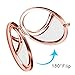 Dynippy Compact Mirror Rose Gold Makeup Mirror Folding Mini Pocket Mirror Portable Hand Mirror Double-Sided 2 x 1x Magnification for Woman Girls (A-Watercolor Flower)