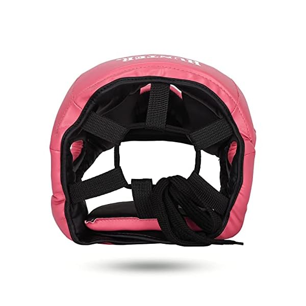 HUNTER-Headguard-for-Professional-Boxing-MMA-Training-Headgear-Kickboxing-Head-Gear-Mouth-Protection-Headgear-for-Muay-Thai-Grappling-Kickboxing-Karate-Taekwondo-Martial-Arts HUNTER Headguard for Professional Boxing, MMA Training Headgear, Kickboxing Head Gear, Headgear for Muay Thai, Grappling, Kickboxing, Karate, Taekwondo, Martial Arts (S/M, Pink)