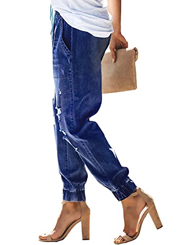 Elapsy Jeans strappati da donna in denim