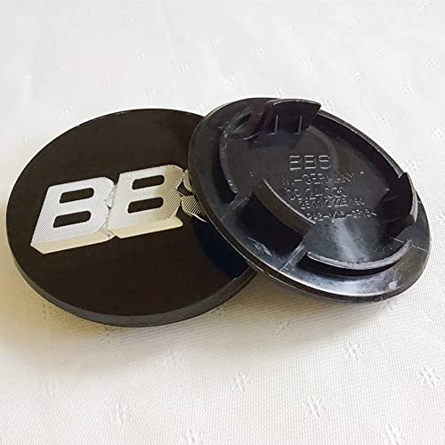 HYGGLY 4Pcs Car Wheel Center Caps, for BBS 70MM Car Hub Centre Caps Waterproof Wear Resistant Replacement Center Wheel Hub Caps Badge Emblem Styling Accessories