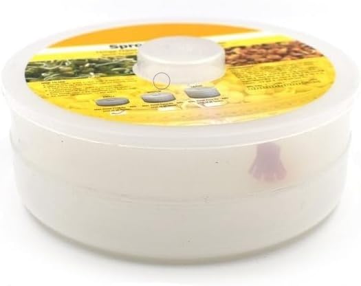 Black Olive 2-Compartment Plastic Sprout Maker – Sprouting Container for Moong, Chana, Ragi, Chole, Dal, Beans & Seeds | Organic BPA-Free Sprouting Jar for Kitchen Use
