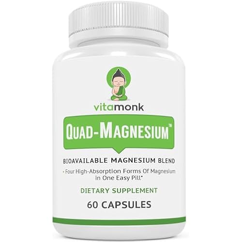 VitaMonk Magnesium Complex - Glycinate Chelate, Malate, Taurate and Orotate
