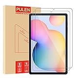 PULEN (2 Unidades) Protector de Pantalla para Samsung Galaxy Tab S6 Lite 10.4 Inch,Vidrio Cristal Templado [2.5d Borde redondo] [9H Dureza] [Alta Definicion]