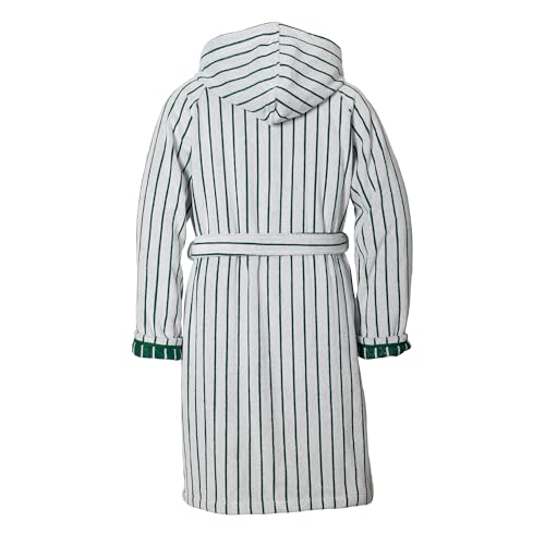 Lacoste Centre Mark Bath Robe — 100% Cotton, Luxury Adult Unisex Hooded Robe, Absorbent, Quick Drying, with 2 Pockets & Belt3