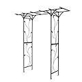 Better Garden Steel Garden Arch, 7'2" High x 6'6" Wide, Garden Arbor for Various Climbing Plant, Outdoor Garden Lawn Backyard