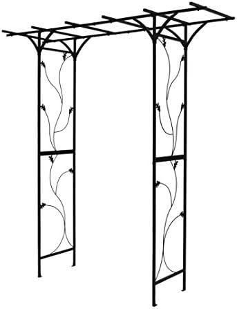 Better Garden Steel Garden Arch, 7'2" High x 6'6" Wide, Garden Arbor for Various Climbing Plant, Outdoor Garden Lawn Backyard