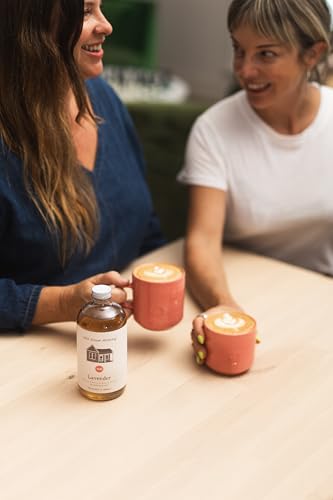 Image of Pink House Alchemy Lavender Simple Syrup, 16 oz Pack of 2, Handcrafted | All-Natural Mixer for Coffee, Cocktails, Soda, Lemonade, Tea & Baking, Small Batch