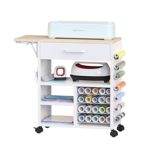 Heavy Duty Craft Cart with Drawers & Adjustable Shelves...