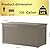 TARKARI 320 Gallon Outdoor Storage Box Waterproof, Resin Deck Boxes with Lockable Lid & UV-Resistant for Patio, Pool, Garden Furniture Cushions & Accessories, Coffee
