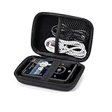 Qrettie MP3 MP4プレーヤーケース G1 M505 4インチ用 フルスクリーンタッチ ミュージックプレーヤー 保護カバー ハードケース イヤホン USBケーブルメモリーカード対応 (ブラック)